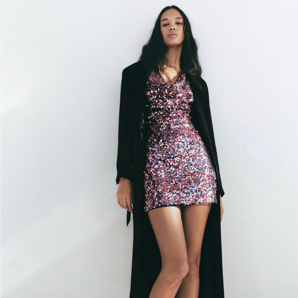 Zara Short Sequin Dress